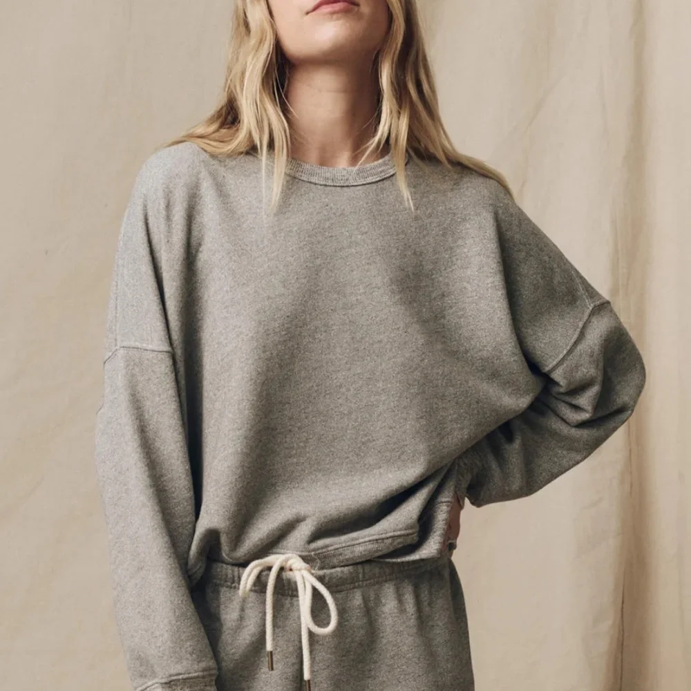 THE GREAT The Teammate Sweatshirt Varsity Gray Size 0 - Picture 11 of 11